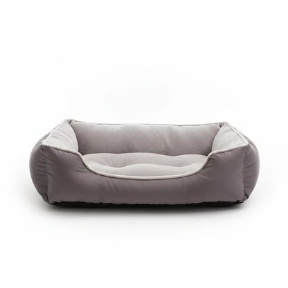 Plush Bolster Pet Bed for Large Dogs