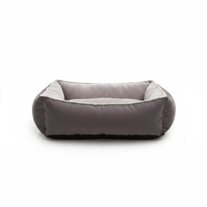 Plush Bolster Pet Bed for Large Dogs