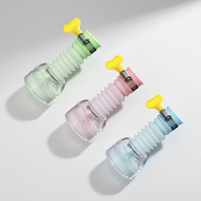 EVEREASE adjustable kitchen sink faucet sprayer attachments in green, pink, and blue with 360-degree rotation