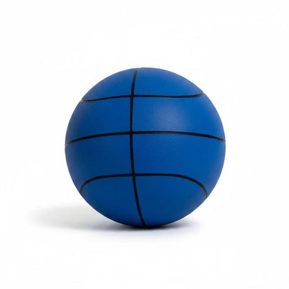 EVEREASE blue silent training basketball with noise-canceling foam material for quiet indoor practice