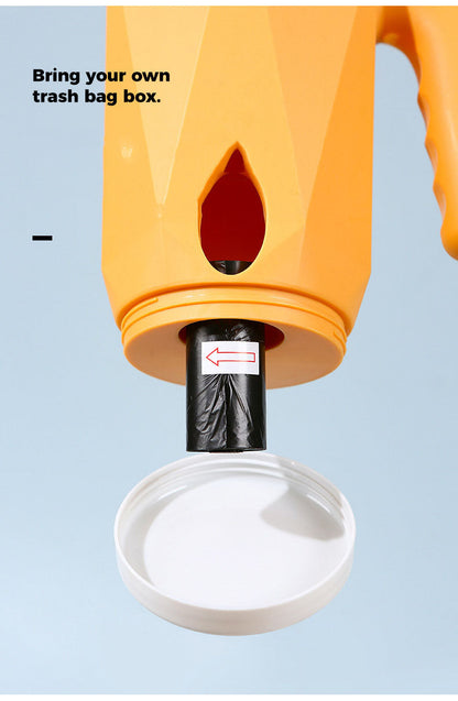 EVEREASE integrated cat litter scoop with a built-in waste bag dispenser compartment and refill roll