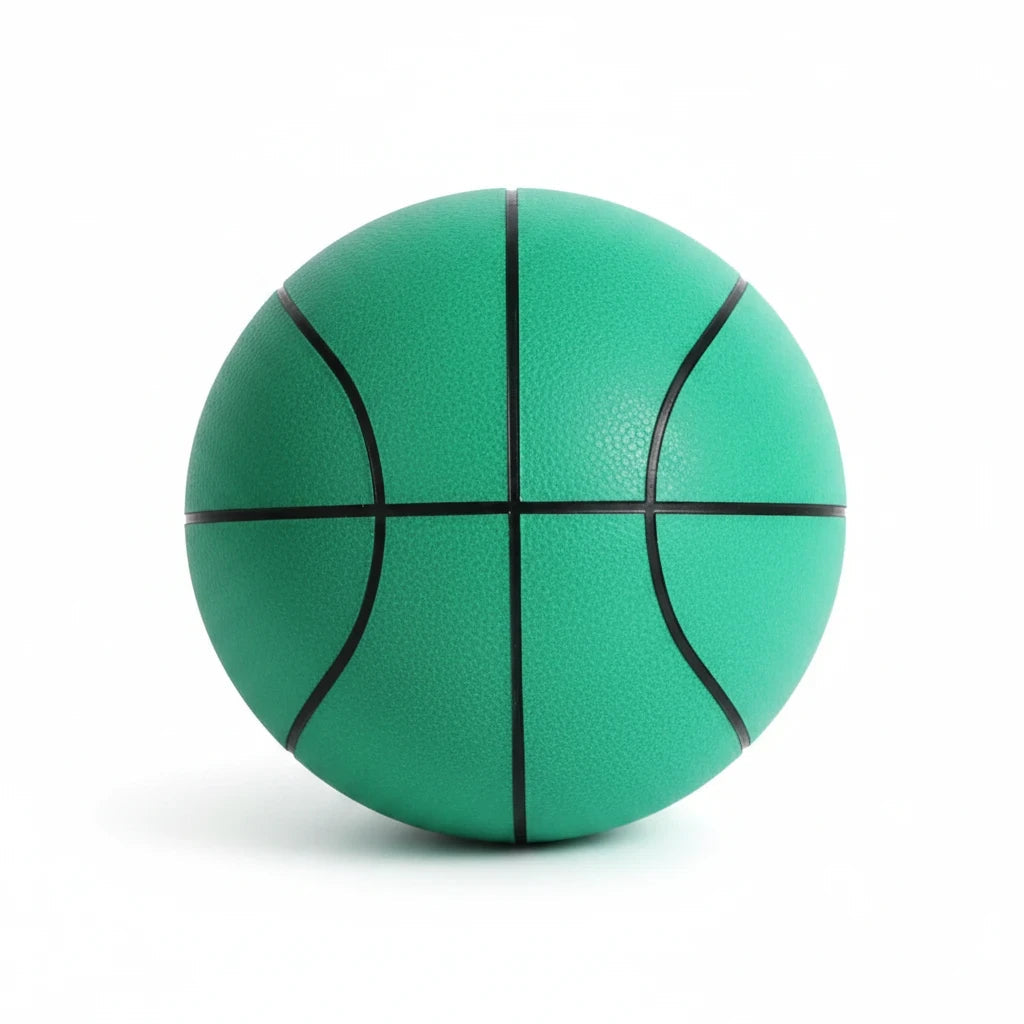 EVEREASE green silent training basketball with noise-canceling foam material for quiet indoor practice