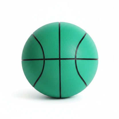 EVEREASE green silent training basketball with noise-canceling foam material for quiet indoor practice