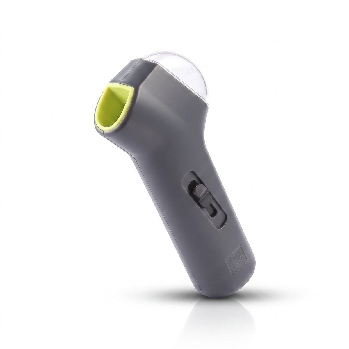 EVEREASE Animal Planet grey and lime green handheld pet treat launcher for dog training and interactive play