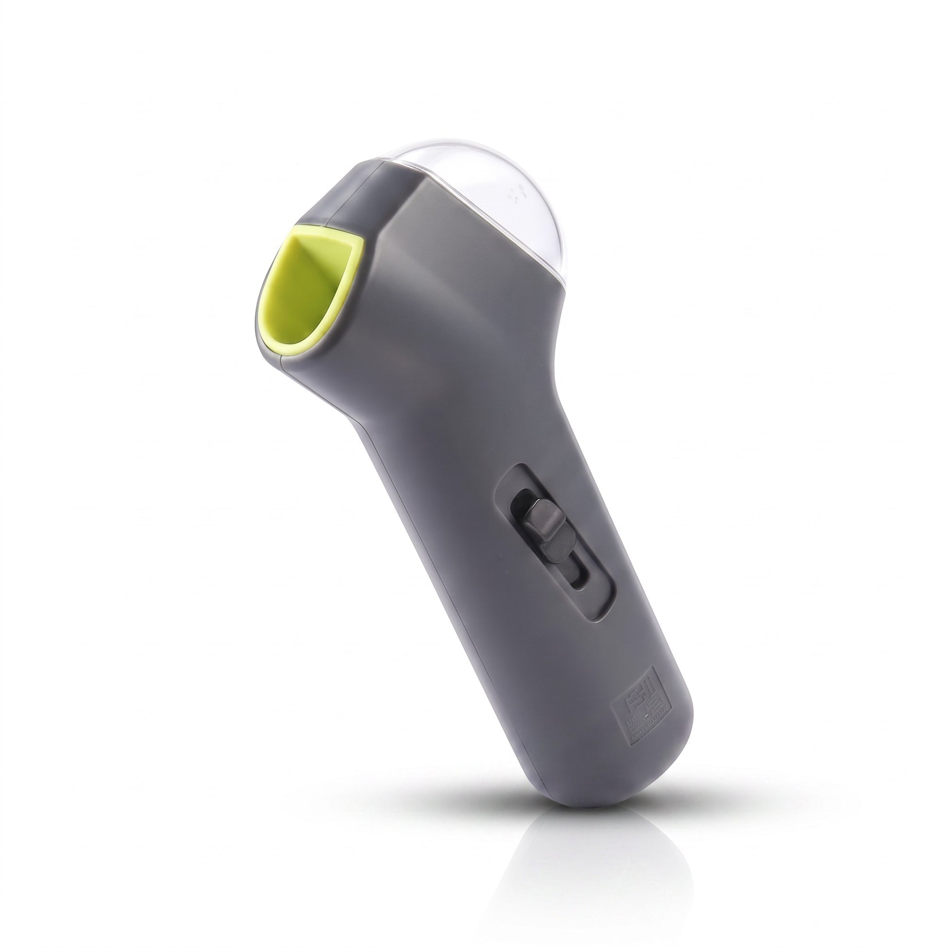 EVEREASE Animal Planet grey and lime green handheld pet treat launcher for dog training and interactive play