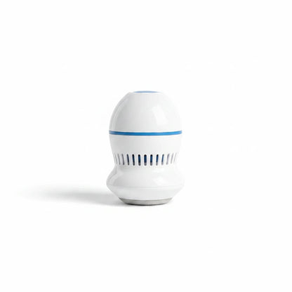 EVEREASE portable electric callus remover in white with blue accents for effective foot exfoliation
