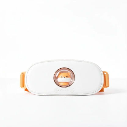 EVEREASE portable electric waist heating pad with a cute shiba inu character design for menstrual pain relief