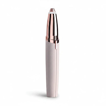 EVEREASE rose gold and white pen-style electric eyebrow hair remover for painless facial grooming