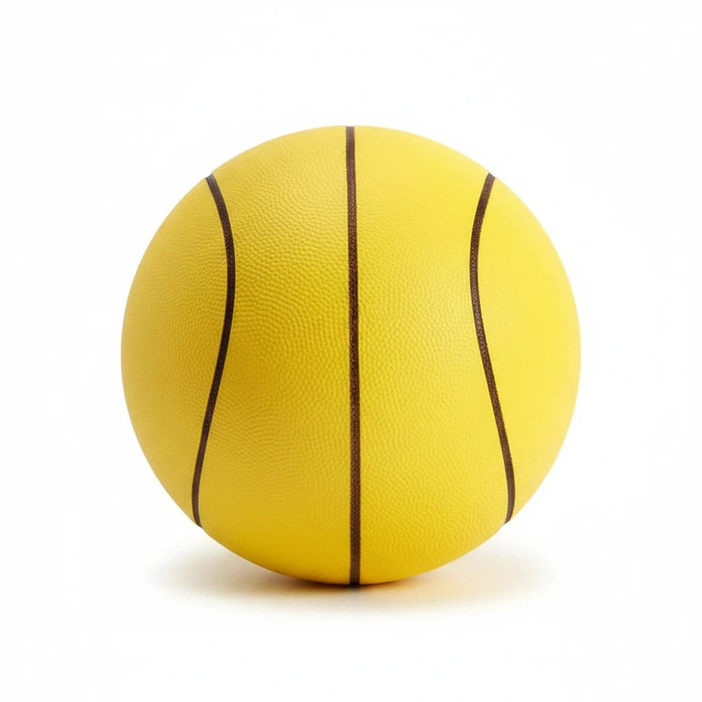 EVEREASE yellow silent training basketball with noise-canceling foam material for quiet indoor practice