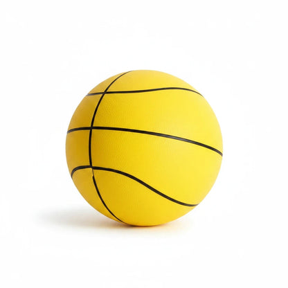 EVEREASE yellow silent training basketball with noise-canceling foam material for quiet indoor practice